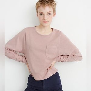 Madewell Dusty Pink Long-Sleeve Pocket Tee